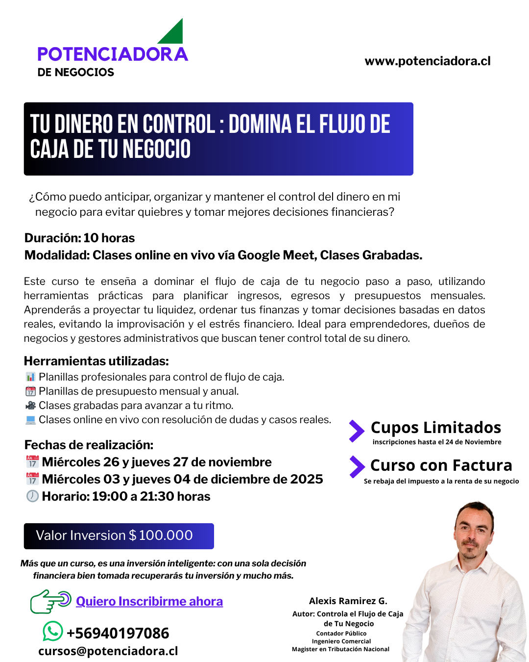 TU DINERO EN CONTROL: DOMINA EL FLUJO DE CAJA DE TU NEGOCIO